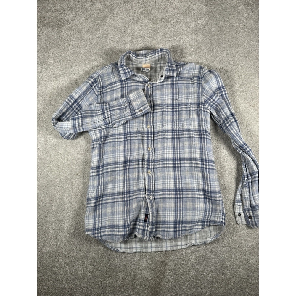 Faherty‎ Reversible Flannel Shirt Men Medium Multicolor Coastal Plaid Multicolor